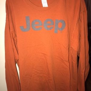 Jeep long sleeve scoop neck
